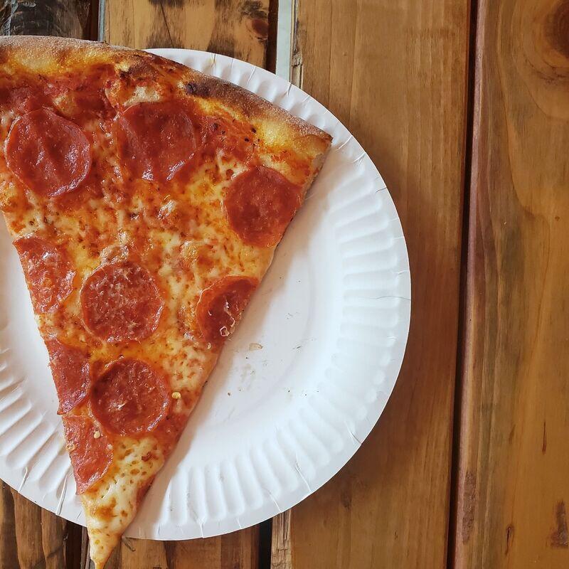 Flat Pepperoni Slice 